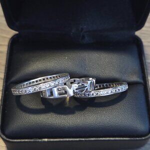 Harley-Davidson sterling silver stackable 3 rings